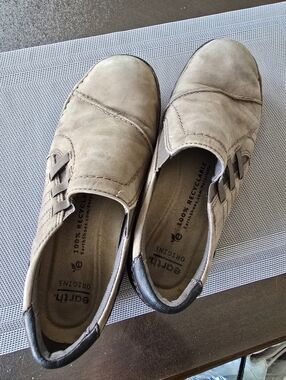 Earth Origins  Slip-On Loafers with Black Heel Trim